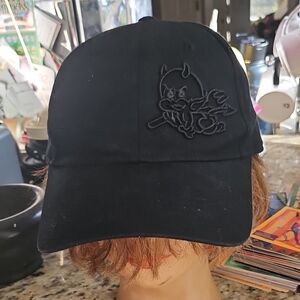 TORCHY'S TACOS Austin Based Chain Black Cotton Hat Cap Little Devil Emboidered